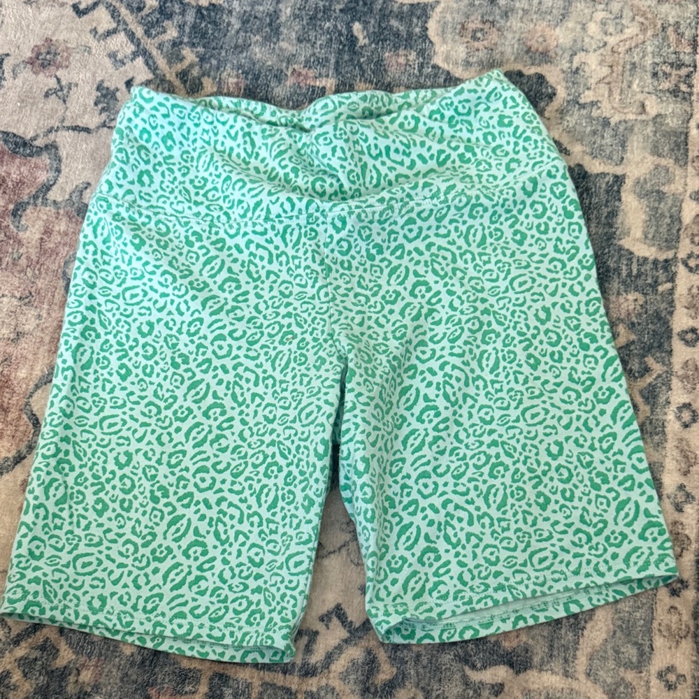 Mint Green Leopard Print